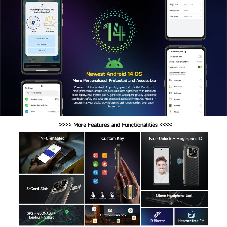 Ulefone Armor 25T Pro Rugged Smartphone - Thermal Imaging, 6.78" 5G Android 14