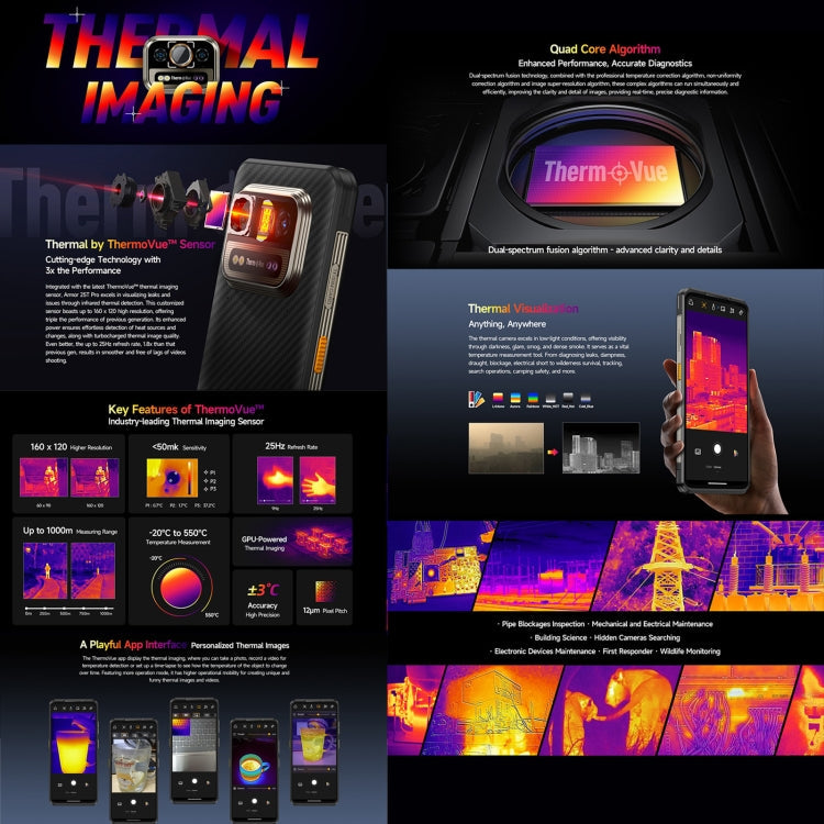 Ulefone Armor 25T Pro Rugged Smartphone - Thermal Imaging, 6.78" 5G Android 14