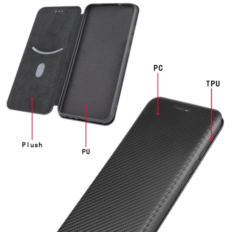 Carbon Fiber Magnetic Flip Leather Case with Card Slot - iPhone 6/6s/11 Pro/Max