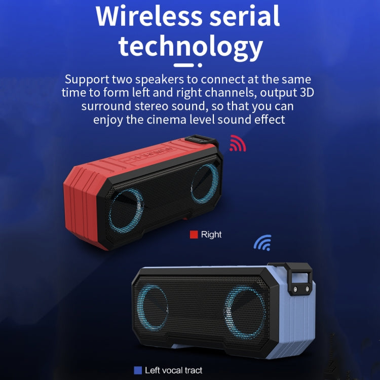 X8 Wireless Bluetooth Speaker – IPX7 Waterproof RGB Light Subwoofer