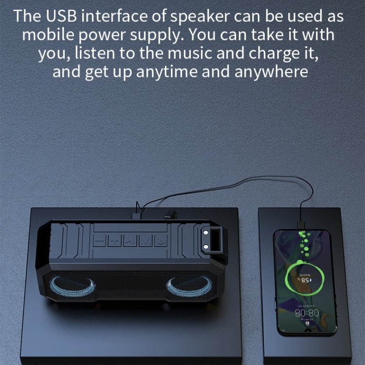 X8 Wireless Bluetooth Speaker – IPX7 Waterproof RGB Light Subwoofer