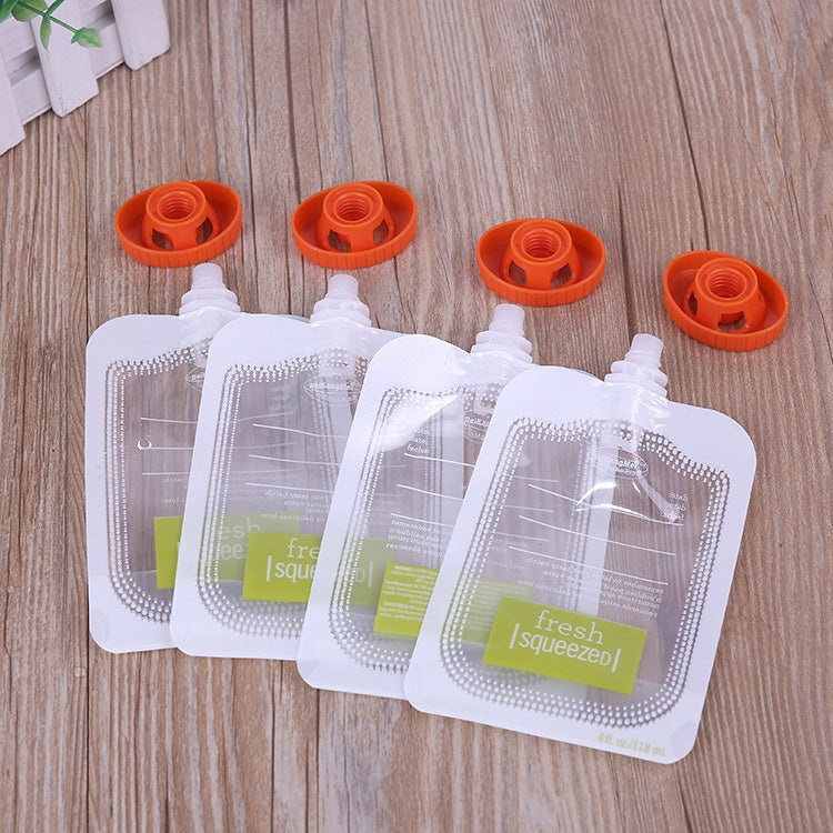 50 PCS Puree Extruder Squeeze Pouch Food Distribution Storage Bag, Compatible with HC14554 Food Dispenser, Storage Bag