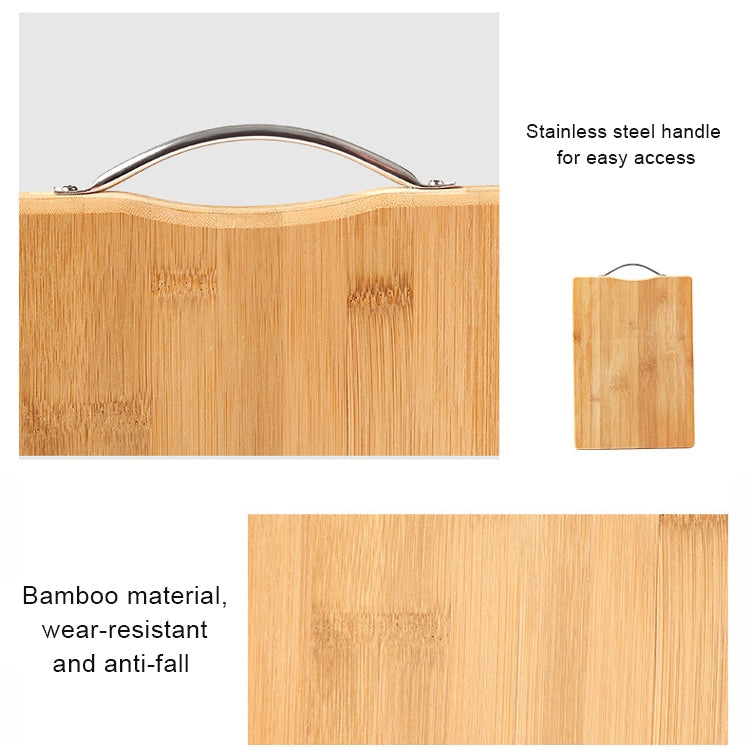 Bamboo Cutting Board 30cm x 20cm - Thick Rectangular Chopping Block