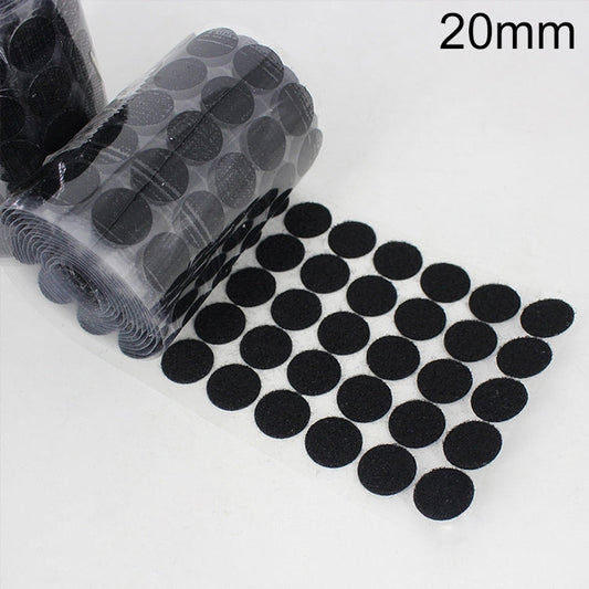 Adhesive Hook and Loop Dots 20mm - 1000 PCS Round Nylon Fastener Coins