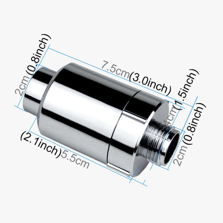 Anion Shower Chlorine Filter - 2cm Interface Water Purification Filter for Healthier Showers