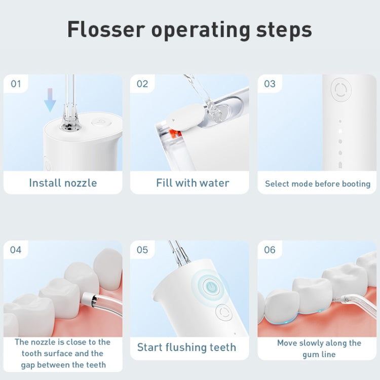 Original Xiaomi Mijia F300 Electric Pulse Oral Irrigator Tooth Cleaner, Capacity : 240mL