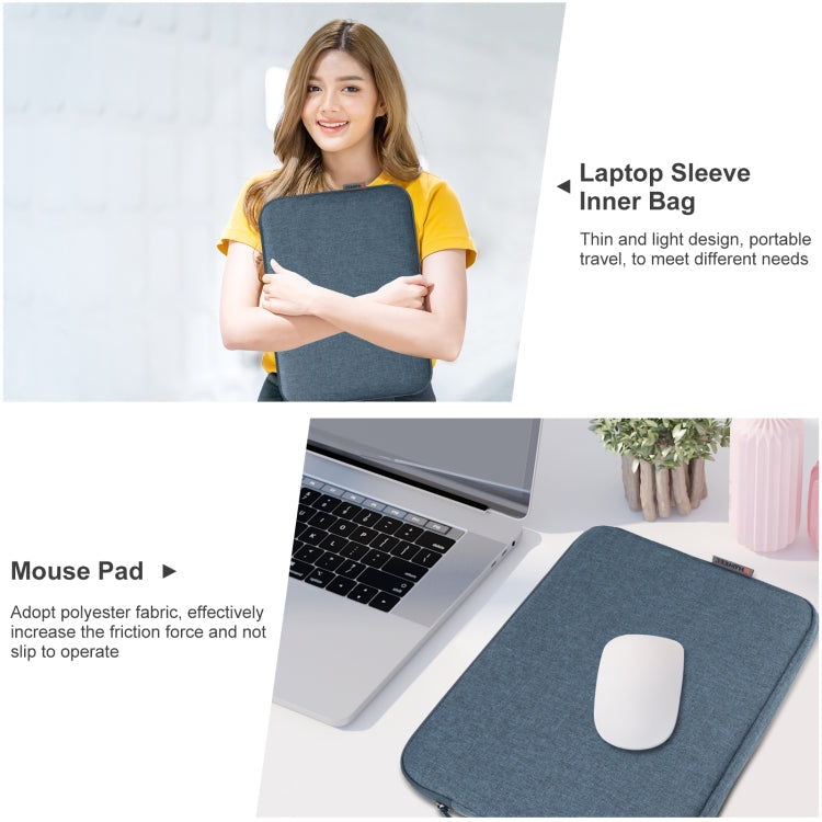 HAWEEL 16 Inch Laptop Sleeve Case - Zipper Briefcase Bag for 15-16.7 inch Laptops