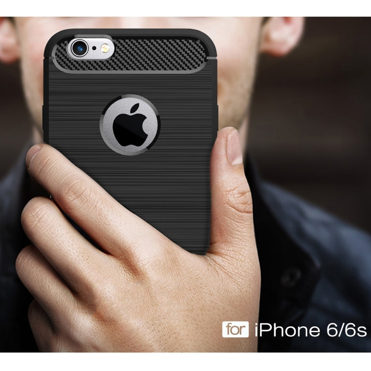 iPhone 6 & 6s Brushed Texture TPU Case - Rugged Armor Protective Cover