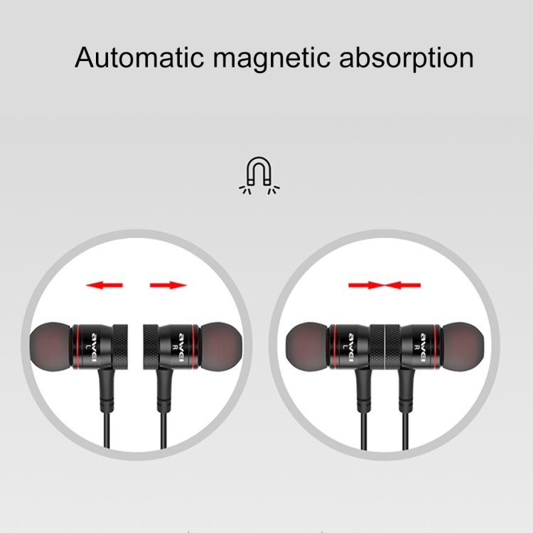 awei G10BL Outdoor Sports Fashion Neck Hanging Design Stereo Bass Bluetooth Earphone, Built-in Mic