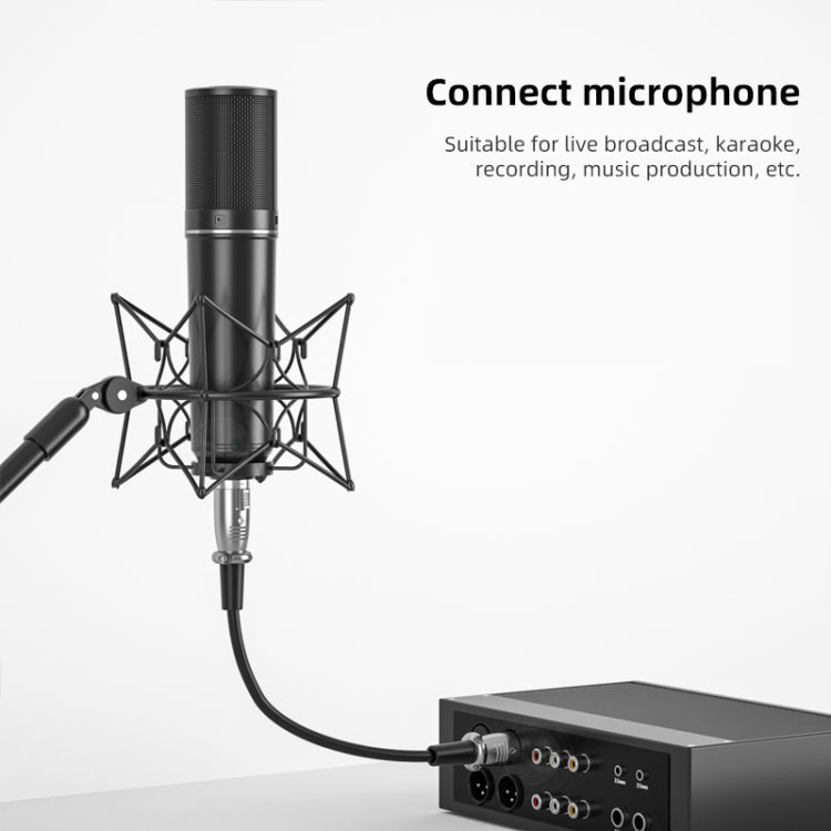 5m XLR Microphone Cable - 3-Pin Male to Female Balanced Audio Cable