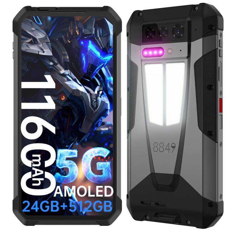 Unihertz 8849 Tank 4 Projector Rugged Smartphone – 12GB+512GB – Thermal/Night Vision – 5G – 11600mAh – Android 14