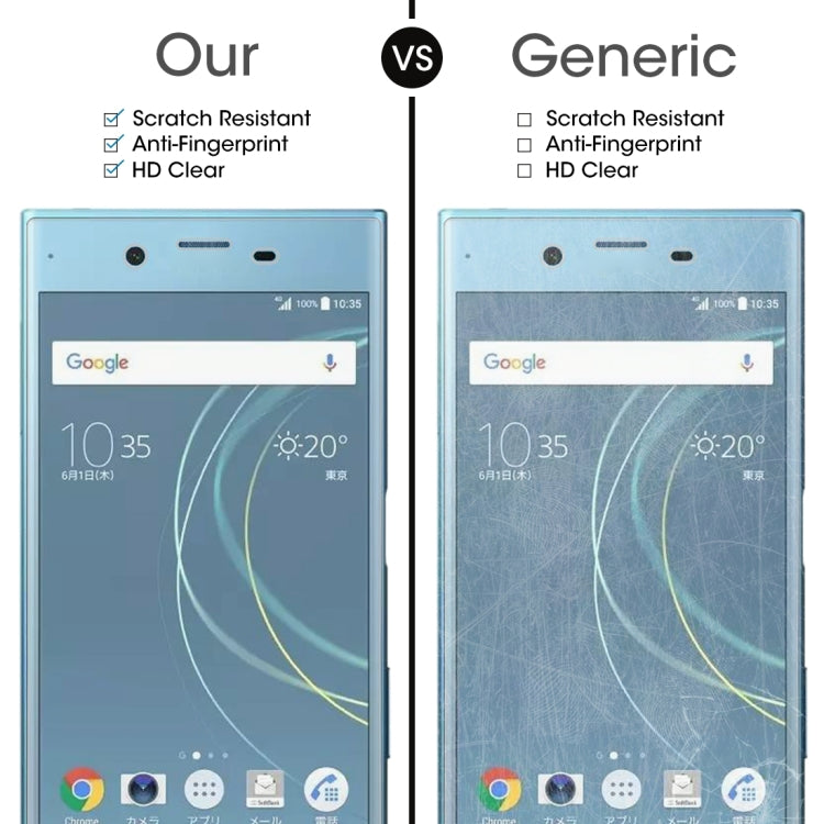 For Sony Xperia XZs 0.33mm 9H Surface Hardness 3D Curved Full Screen Tempered Glass Screen Protector