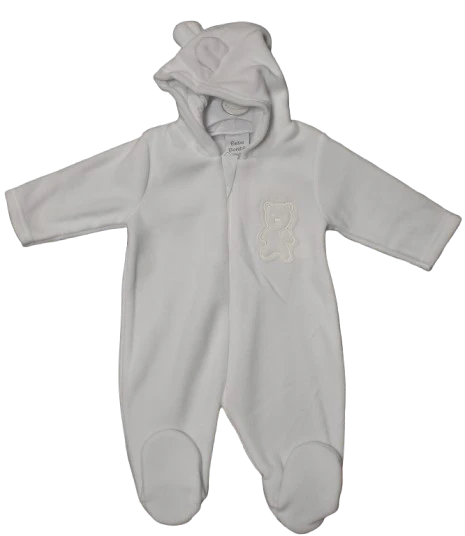 P1033 ROMPER CREAM FLEECE WITH EARS