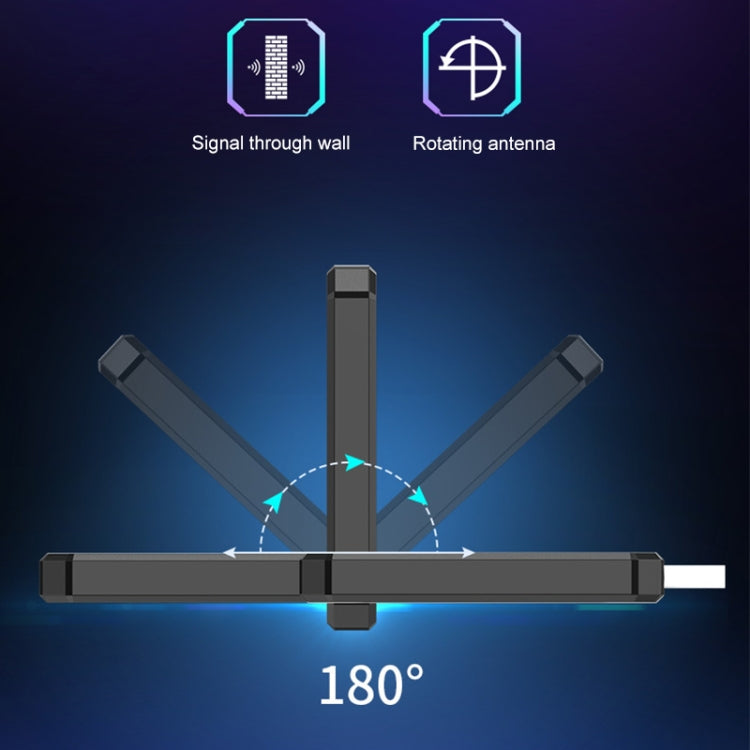 COMFAST 972AX WiFi 6 USB Adapter - 5400Mbps Wireless Network Card Plug & Play