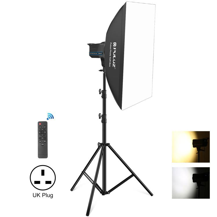PULUZ 120W Photo Studio Strobe Flash Light Kit - Softbox, Reflector & Tripod Set