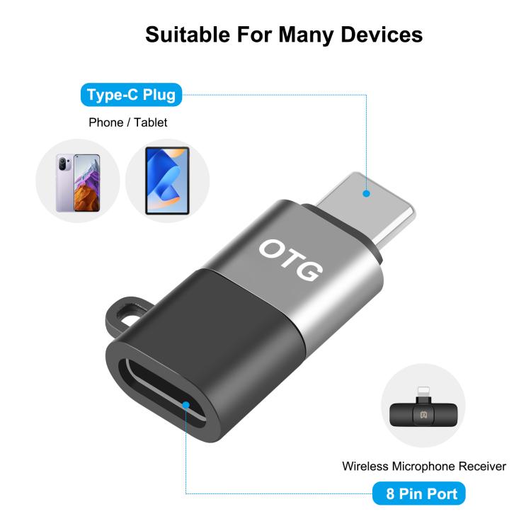 USB-C to USB-C OTG Adapter - Type-C Data Transfer & Device Connection Adapter