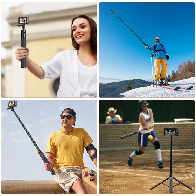 PULUZ 1.3m Action Camera Selfie Stick Tripod Vlog Live Streaming Holder