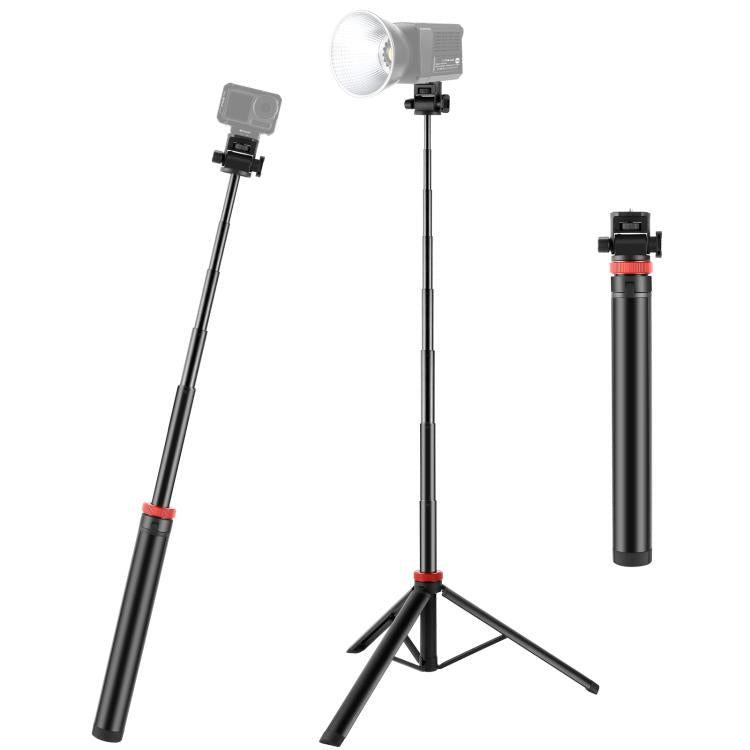 PULUZ 2m 8-section Aluminum Alloy Broadcast Fill Light Bracket Telescopic Tripod