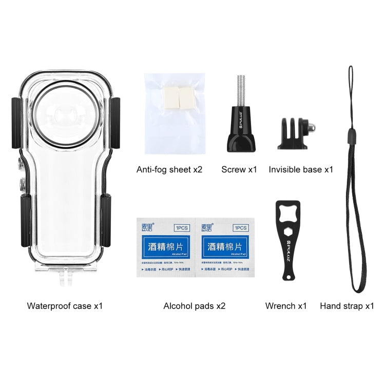 Insta360 One RS 1-Inch 360 Edition Waterproof Case - PULUZ 40m Underwater Housing