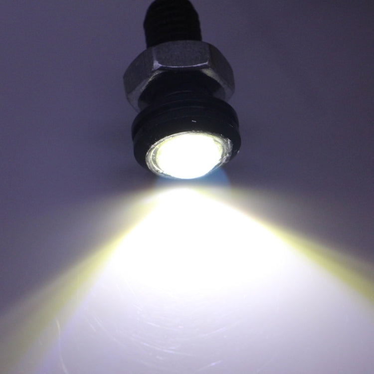 2 PCS 2x 2W Waterproof Eagle Eye Light White LED Light for Vehicles, Cable Length: 60cm