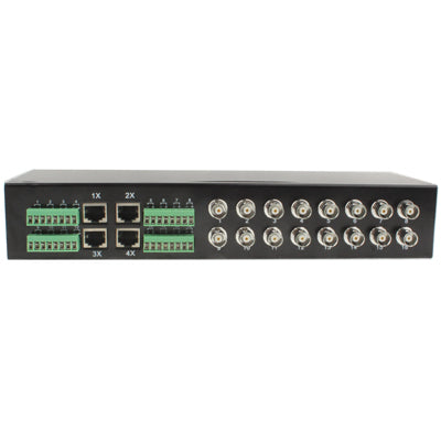 16 Channel Passive UTP Video Transceiver - Rack Mount CCTV Balun