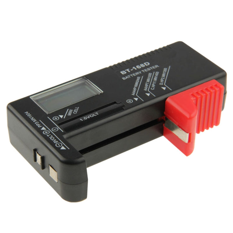 BT-168D Digital LCD Display Battery Universal Tester for 1.5V AAA, AA and 9V 6F22 Batteries