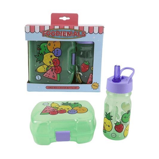 SB44 FOODIMALS LUNCH BOX & WATER BOTTLE SET