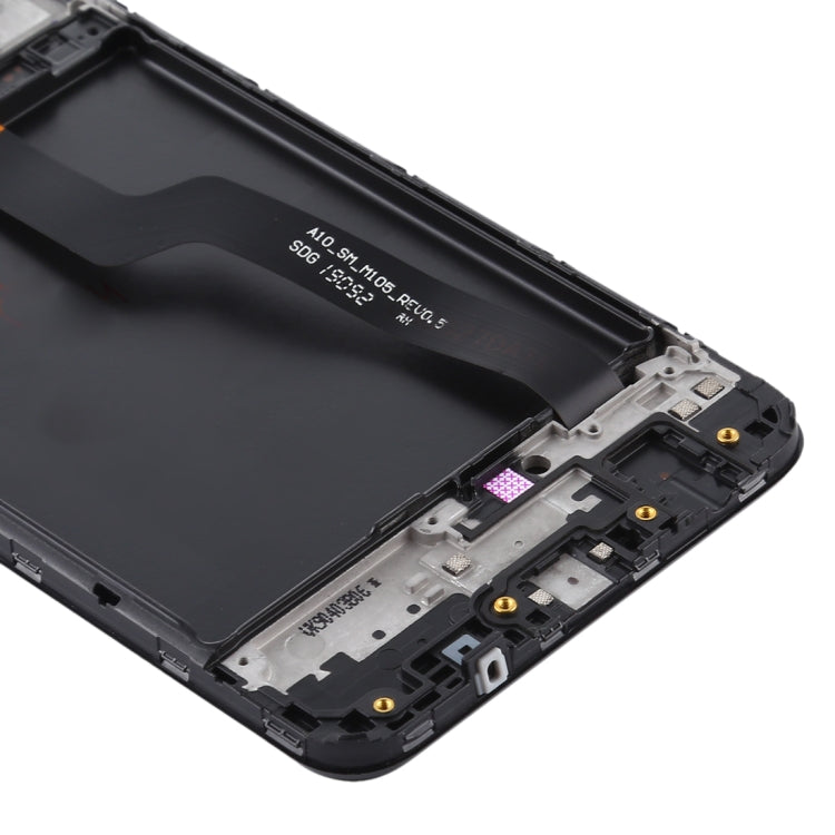 LCD Screen and Digitizer Full Assembly With Frame for Samsung Galaxy A10 / SM-A105F (Single Card Version)