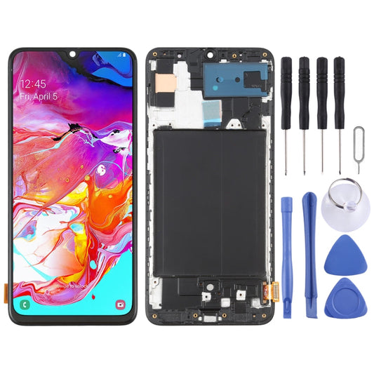 Samsung Galaxy A70 LCD Screen Replacement - OLED Display & Digitizer Assembly with Frame (SM-A705)