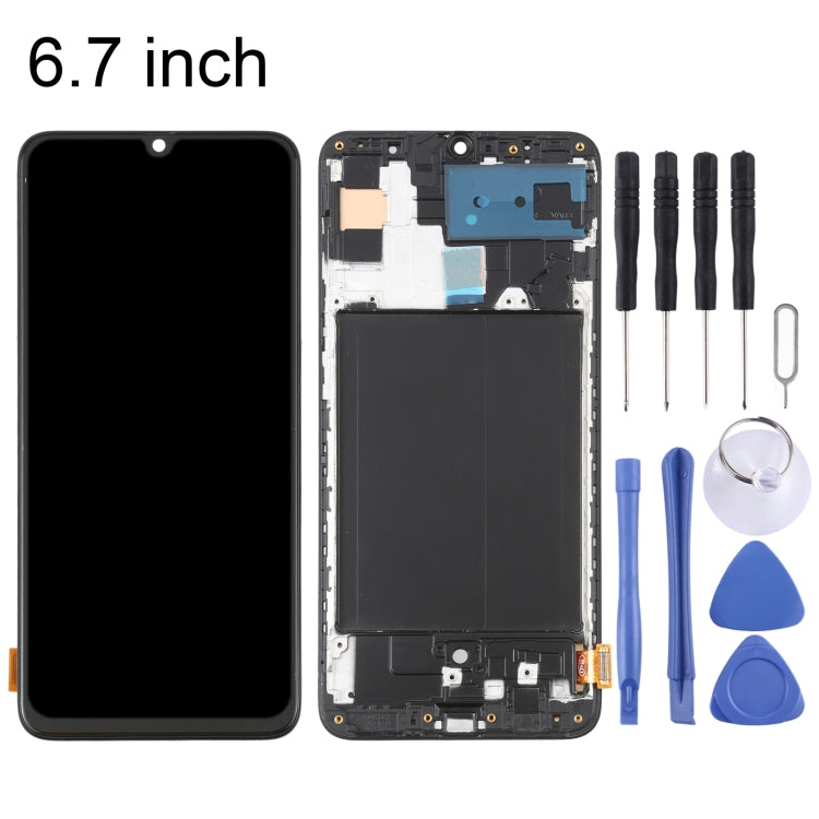 Samsung Galaxy A70 LCD Screen Replacement - OLED Display & Digitizer Assembly with Frame (SM-A705)