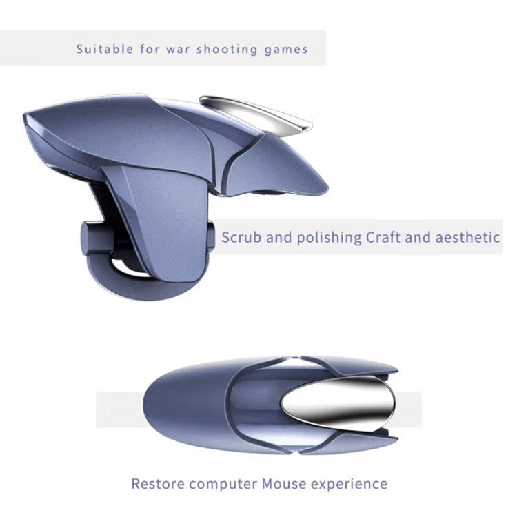 Blue Shark Mobile Gaming Controller Handle - PUBG & Battle Royale Grip