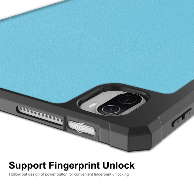 For Xiaomi Mi Pad 5 / 5 Pro ENKAY Custer Texture Horizontal Flip PU+TPU Leather Case with Three-folding Holder & Sleep / Wake-up Function & Pen Holder, For Xiaomi Mi Pad 5 / 5 Pro