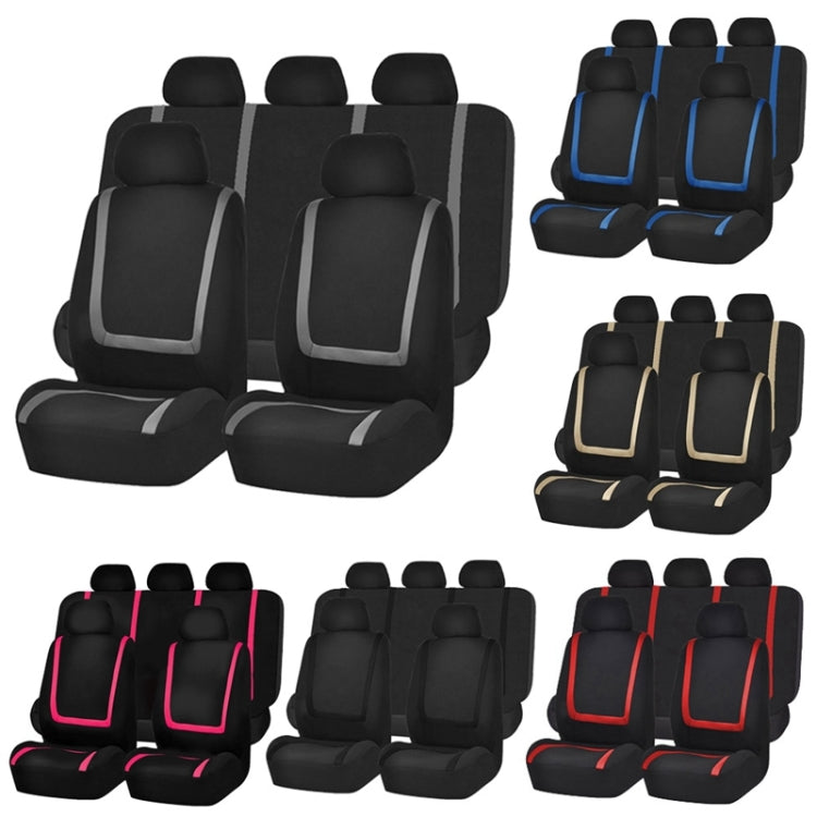 Universal Car Seat Cover Set - Polyester Fabric Automobile Seat Protector