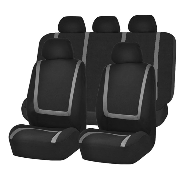 Universal Car Seat Cover Set - Polyester Fabric Automobile Seat Protector
