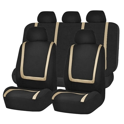 Universal Car Seat Cover Set - Polyester Fabric Automobile Seat Protector