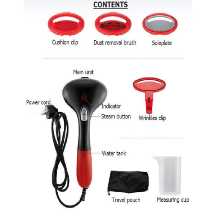 1500W Portable Garment Steamer - Handheld Clothes Steam Iron for Home & Travel