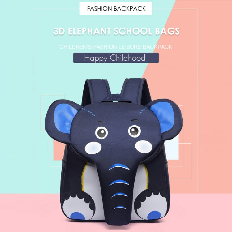 Cute 3D Elephant School Backpack for Kids - Animal Design Boys Girls Schoolbag