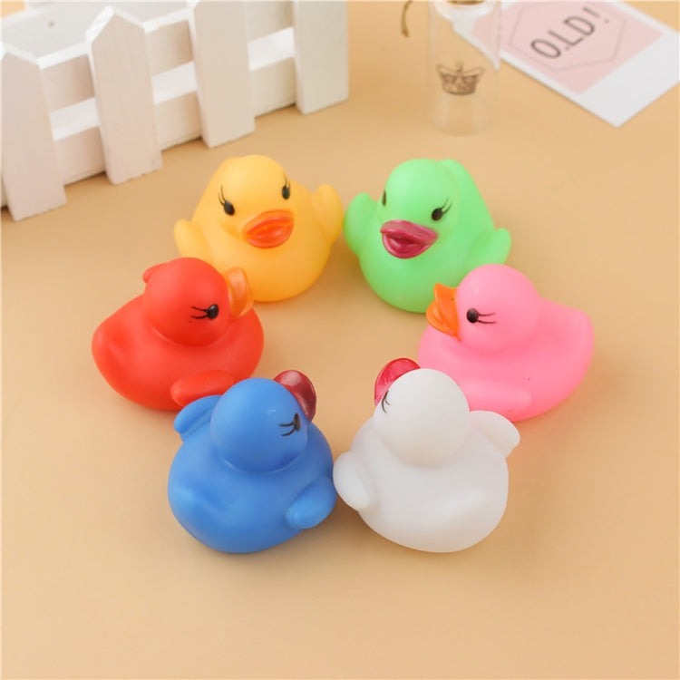 2 PCS LED Water Induction Light Duck Baby Bath Toys, Random Color Delivery, Light Duck Bath Toy