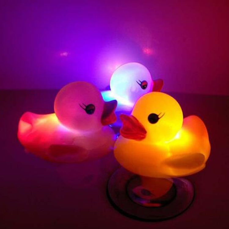2 PCS LED Water Induction Light Duck Baby Bath Toys, Random Color Delivery, Light Duck Bath Toy