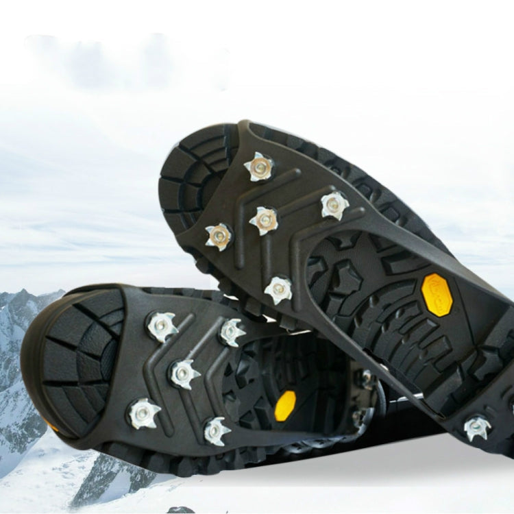 Ice Cleats for Shoes - 8 Teeth Anti-Slip Snow Grips | Winter Traction Crampons