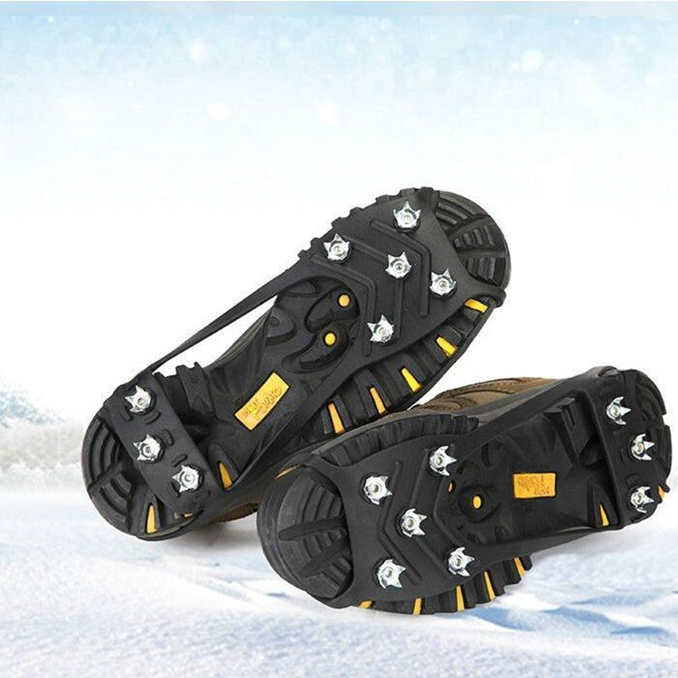 Ice Cleats for Shoes - 8 Teeth Anti-Slip Snow Grips | Winter Traction Crampons
