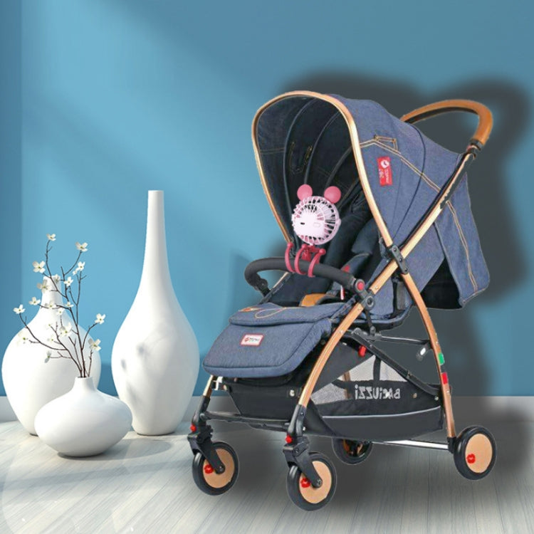 Mini Portable USB Fan with Night Light - Cute Octopus Design for Kids