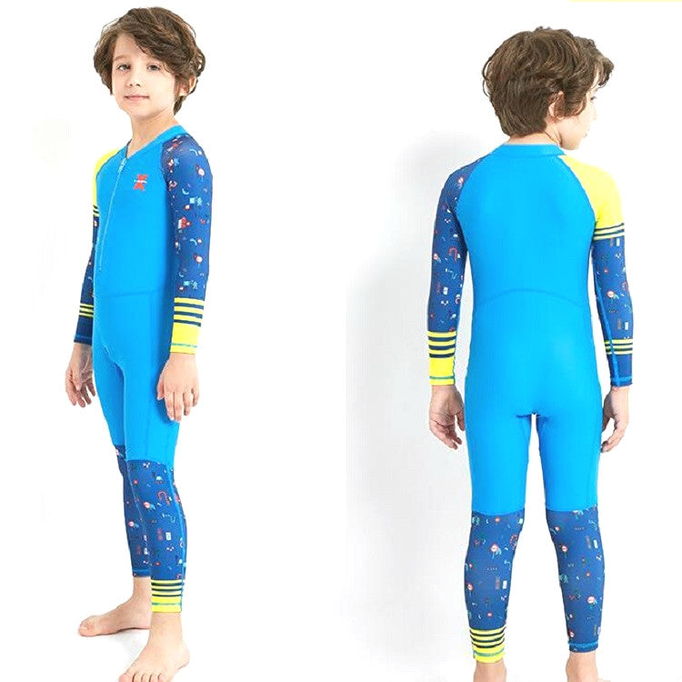 DIVE & SAIL LS-18822 Children Diving Suit Outdoor Sunscreen One-piece Swimsuit