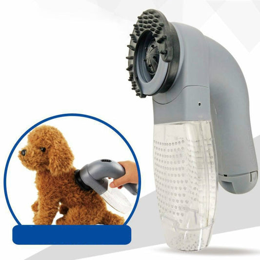 Pet Hair Vacuum & Massage Brush | Electric Grooming Tool for Dogs & Cats