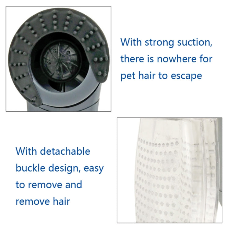Pet Hair Vacuum & Massage Brush | Electric Grooming Tool for Dogs & Cats