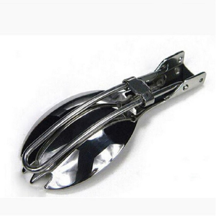 Folding Camping Spork Set - 2 Pack Stainless Steel Fork Spoon Combo for Hiking & Outdoor Picnics