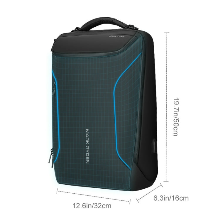 Fashion Men Backpack Multifunctional Waterproof Laptop Bag Travel Bag with USB Charging Port