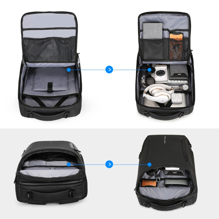 Fashion Men Backpack Multifunctional Waterproof Laptop Bag Travel Bag with USB Charging Port