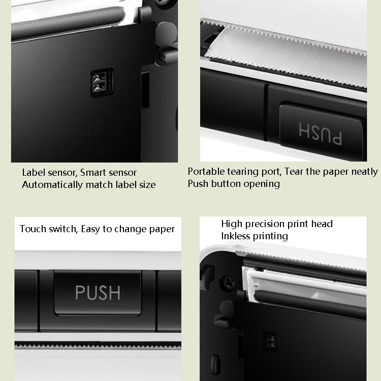 Memobird G4 Handheld Home Student Search Question Graffiti Notes Portable Bluetooth Thermal Printer, Avocado Green, Peach Powder, Classic White