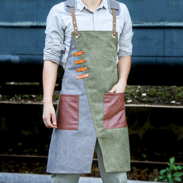 Denim Apron Barber Milk Tea Shop Waiter Overalls